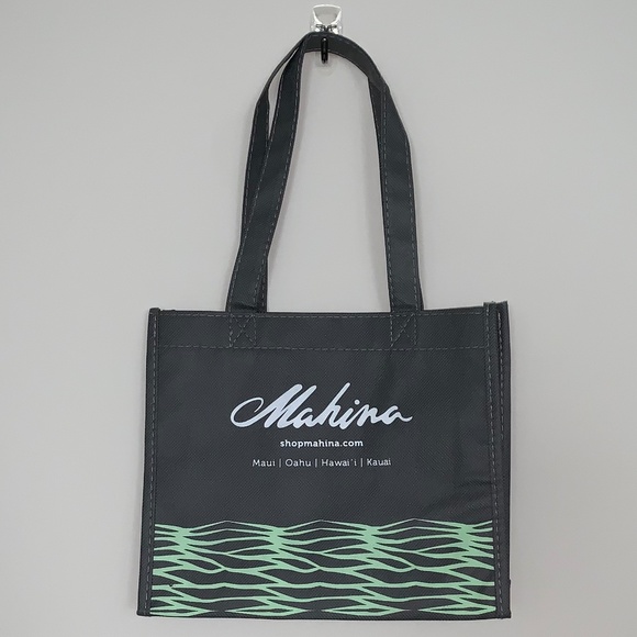 NWOT Mahina Hawaii Canvas Small Bag Tote Reuseable - Picture 2 of 6